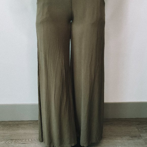 ALYTHEA Army Green Work Pants - Picture 2 of 5